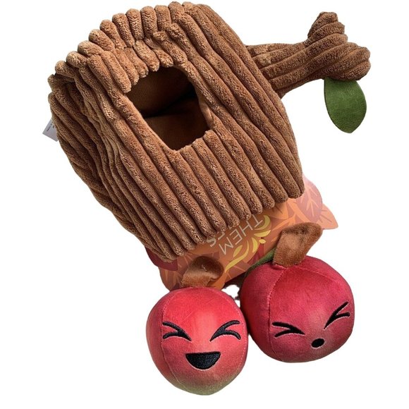 Bark Them Apples Dog Toy Squeaker Plush Treat Hiding 3 Pc Medium Large New Gift - Picture 1 of 12